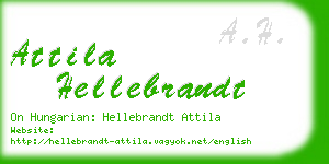 attila hellebrandt business card